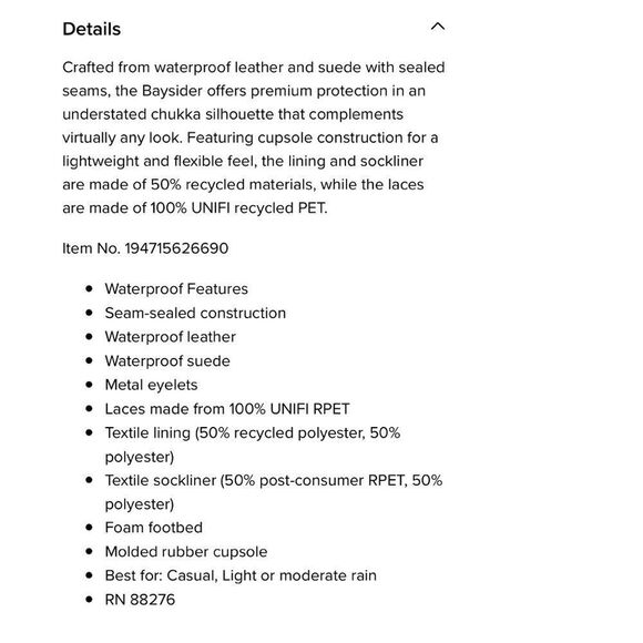 Ugg Baysider Chukka Weather boot size 10.5 brown - Picture 10 of 11